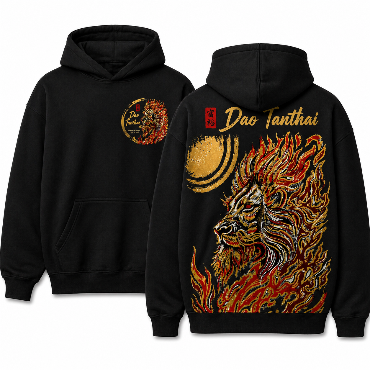 เสื้อเบสบอล Dao Tanthai Flame Spirit – สีดำ (แขนสั้น)