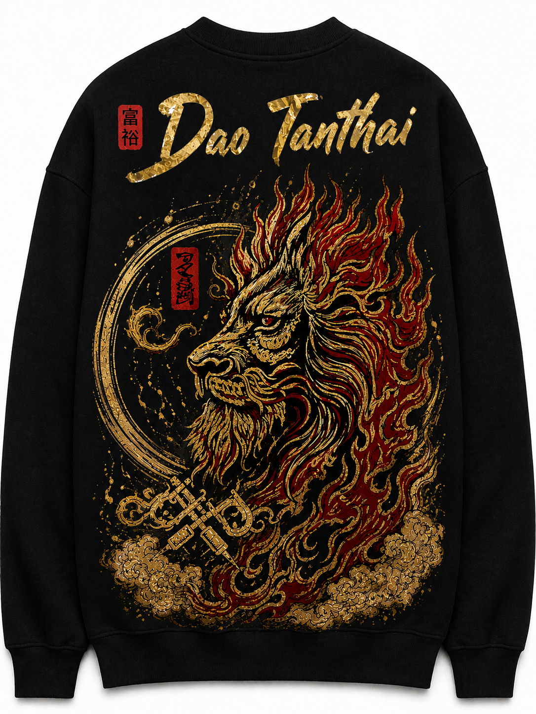 เสื้อเบสบอล Dao Tanthai Flame Spirit – สีดำ (แขนสั้น)