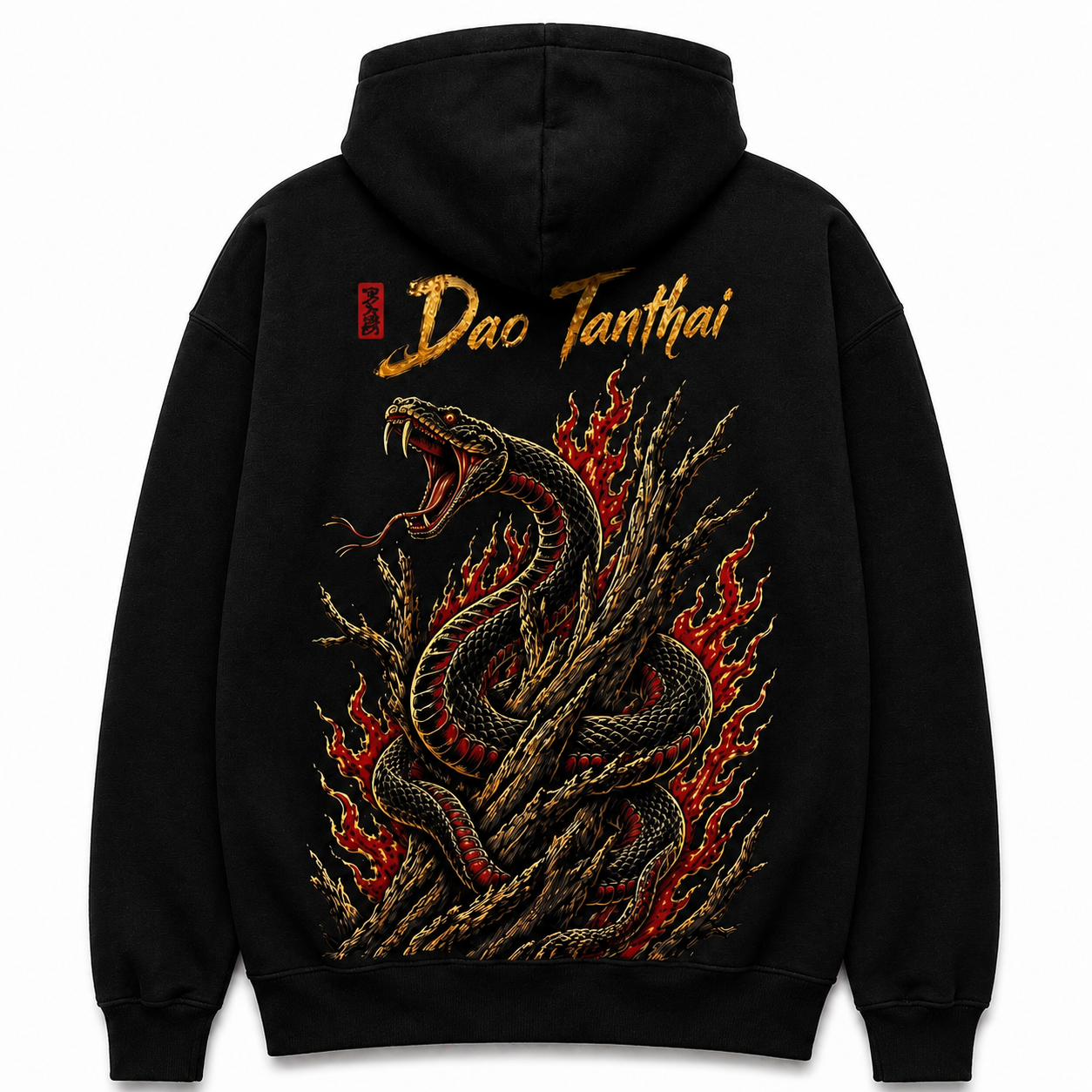เสื้อเบสบอล Dao Tanthai Flame Spirit – สีดำ (แขนสั้น)