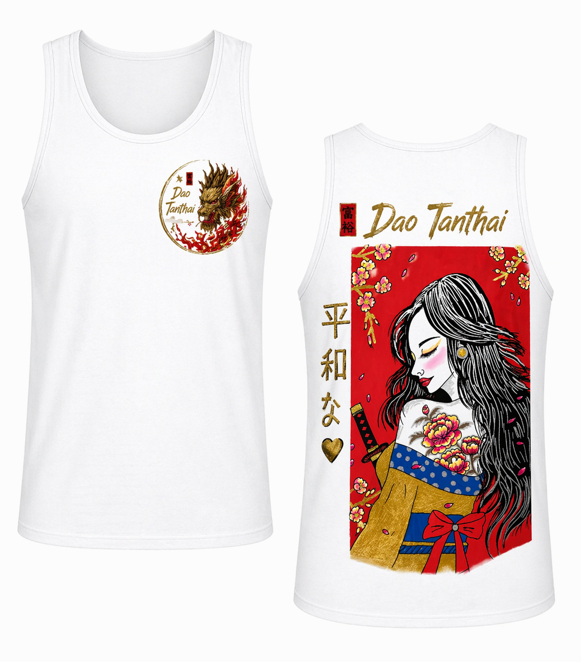 Dao Tanthai Geisha Spirit Tank Top – White